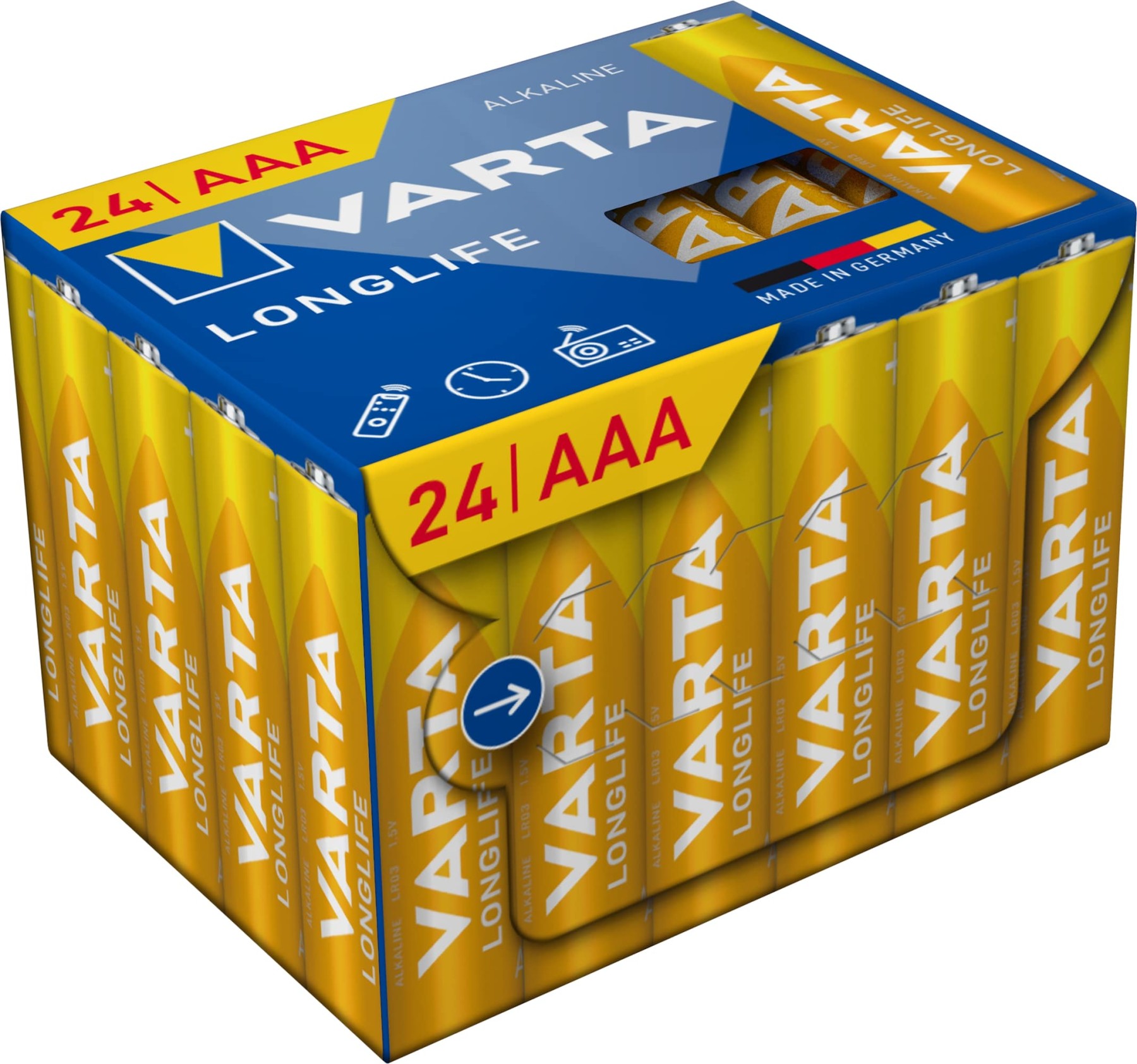 VARTA Longlife AAA Batteries Pack of 24